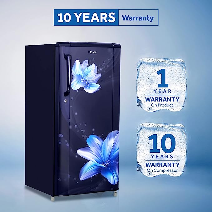 Haier 190 L 2Star Direct-Cool Single Door Refrigerator (HED-19TMF, Marine Serenity), blue Haier 190 L 2Star Direct-Cool Single Door Refrigerator (HED-19TMF, Marine Serenity), blue